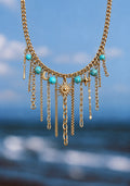 Collar Sol Turquesa.