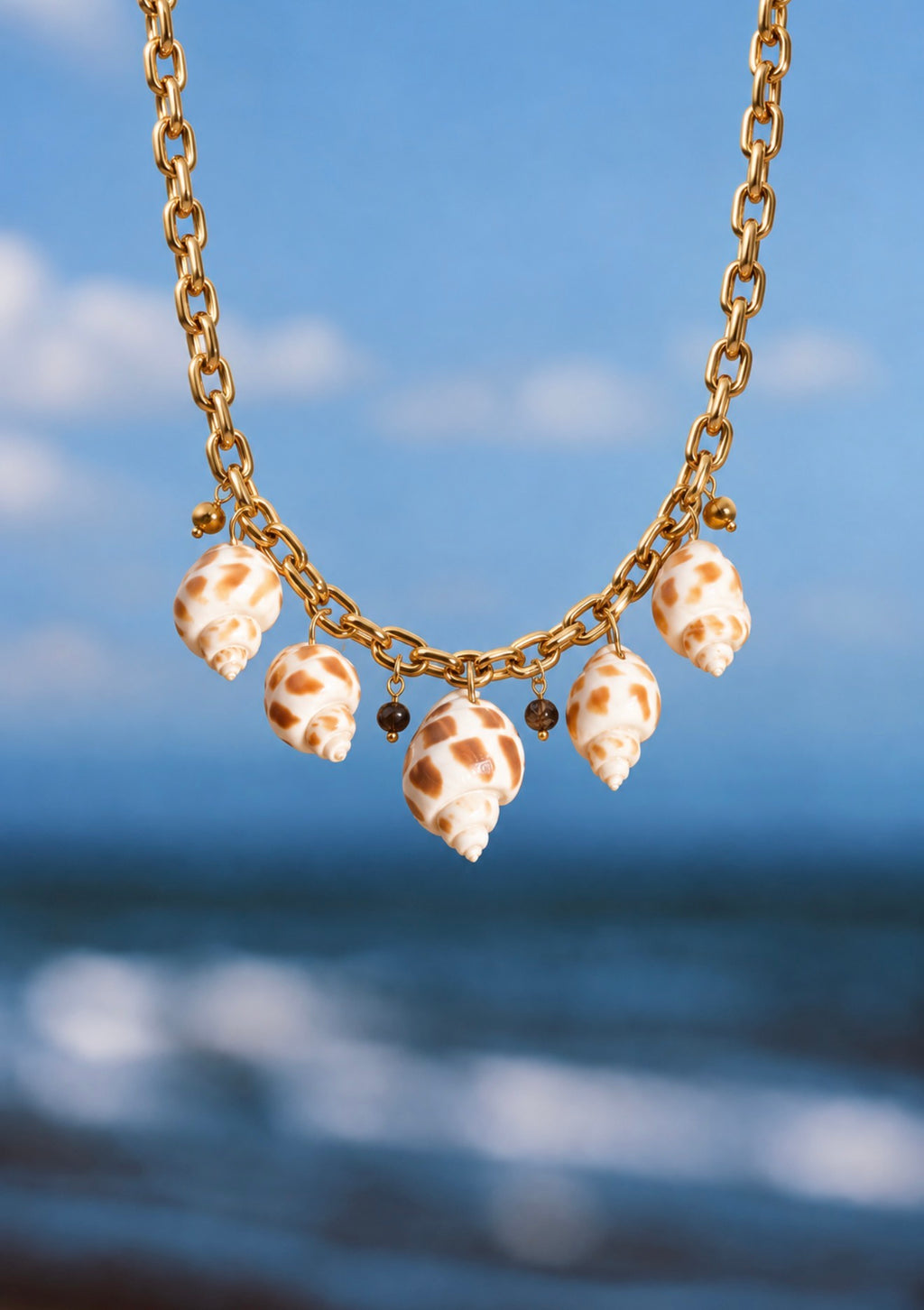 Collar Conchas del atardecer.