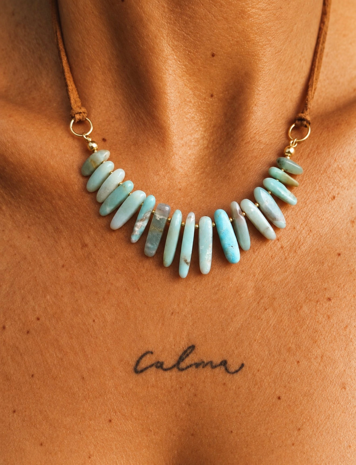 Collar Cascada Verde.