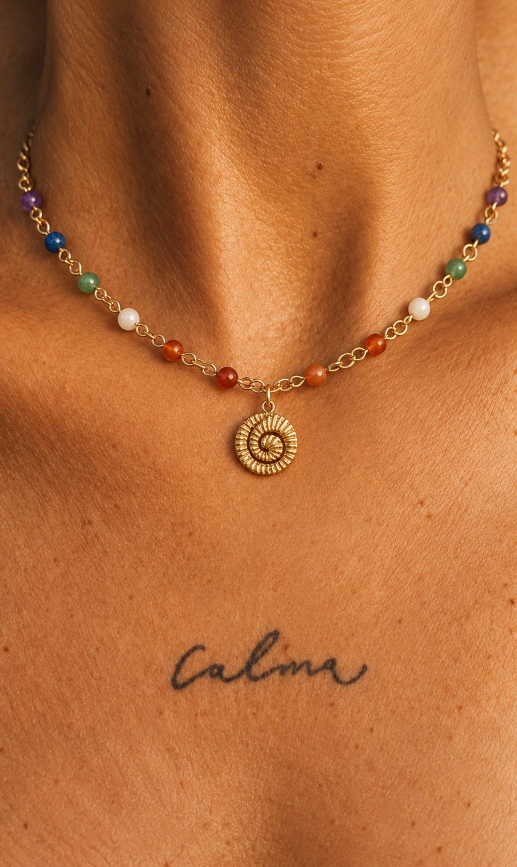 Collar Espiral Alineado.