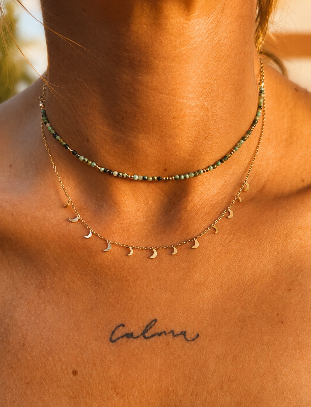 Collar Luna Africana.